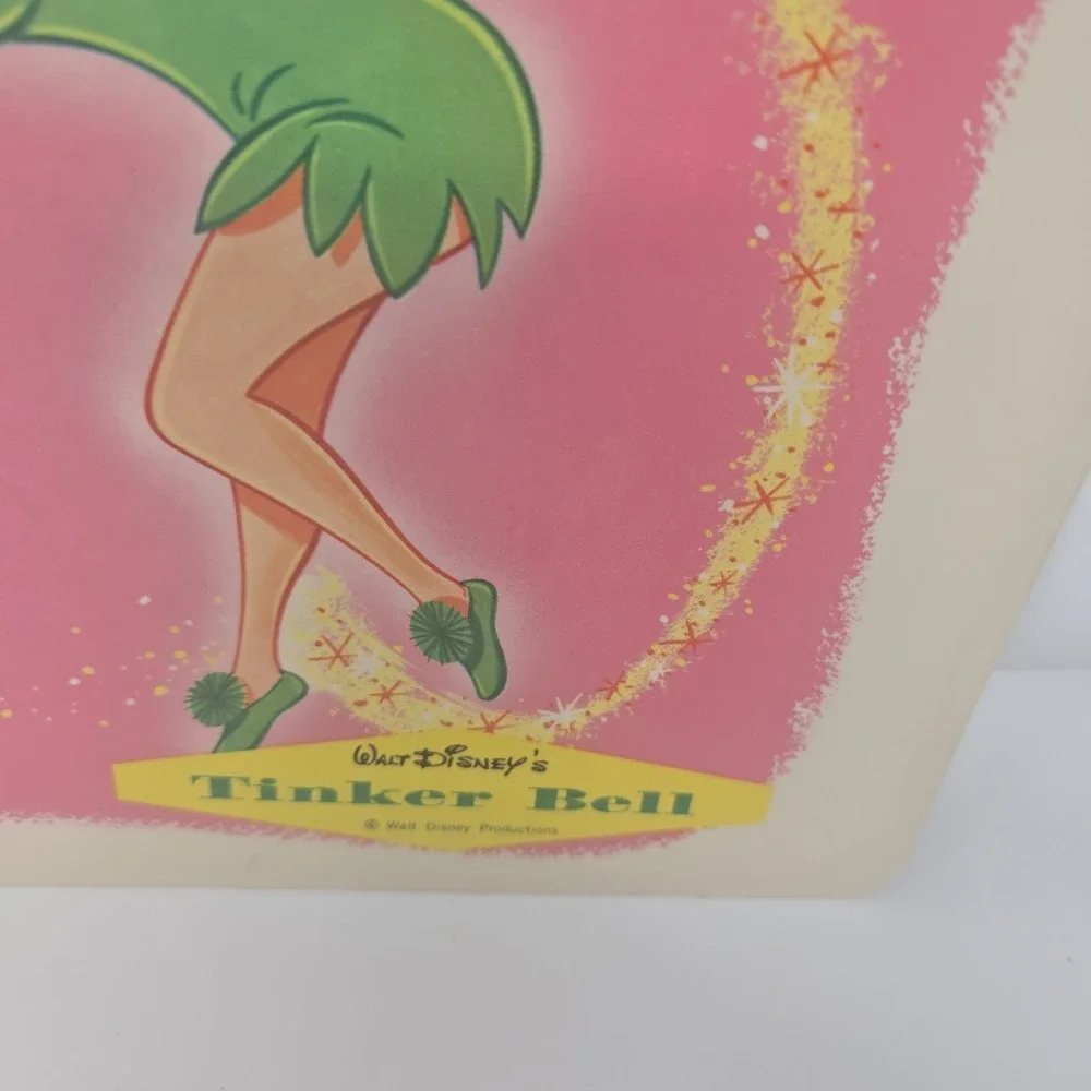Lot of 2  1961 Walt Disney Placemats Sword And Stone Tinkerbell